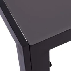 ΤΡΑΠΕΖΙ ΜΕΤΑΛΛΙΚΟ OFER ΟΡΘΟΓΩΝΙΟ ΓΚΡΙ ΜΕ ΓΥΑΛΙ ΓΚΡΙ 150X90Χ75Υεκ. HM5767.01 -Vougioukas trapezi metalliko ofer orthogonio gkri me giali gkri 150 90ch75iek hm5767 01 5