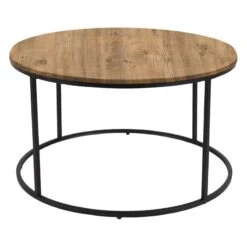 Τραπέζι σαλονιού Emilian Pakoworld Oak μελαμίνης-μαύρο μέταλλο Φ60x42εκ 5 Τραπέζι σαλονιού Emilian Pakoworld Oak μελαμίνης-μαύρο μέταλλο Φ60x42εκ -Vougioukas trapezi salonioi emilian pakoworld oak melaminis mairo metallo ph60 42ek 2