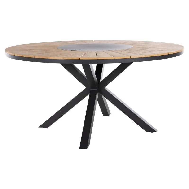 ΤΡΑΠΕΖΙ ΣΤΡΟΓΓΥΛΟ ΕΞ.ΧΩΡΟΥ MORIL HM6042.01 ΑΛΟΥΜΙΝΙΟ ΑΝΘΡΑΚΙ-POLYWOOD ΦΥΣΙΚΟ Φ150εκ. 3 ΤΡΑΠΕΖΙ ΣΤΡΟΓΓΥΛΟ ΕΞ.ΧΩΡΟΥ MORIL HM6042.01 ΑΛΟΥΜΙΝΙΟ ΑΝΘΡΑΚΙ-POLYWOOD ΦΥΣΙΚΟ Φ150εκ. - Image 3