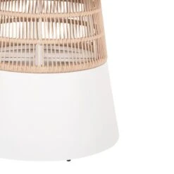 ΤΡΑΠΕΖΙ ΣΤΡΟΓΓΥΛΟ SAEID HM6106.02 ΛΕΥΚΟ ΑΛΟΥΜΙΝΙΟ-ΜΠΕΖ ΣΧΟΙΝΙ Φ120x75Υεκ. -Vougioukas trapezi stroggilo saeid hm6106 02 leiko aloiminio mpez schoini ph120 75iek 1 5