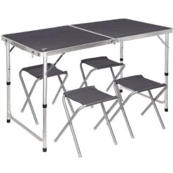 NC1633 Τραπέζι Κάμπινγκ Nils Camp Βαλιτσάκι 4 Καρέκλες