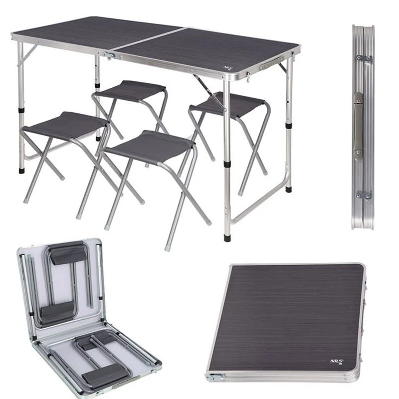 NC1633 Τραπέζι Κάμπινγκ Nils Camp Βαλιτσάκι 4 Καρέκλες 2 NC1633 Τραπέζι Κάμπινγκ Nils Camp Βαλιτσάκι 4 Καρέκλες - Image 2