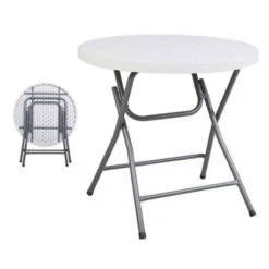 Catering Τραπέζι Μεταλλικό PP Φ80x74εκ