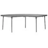 Catering Μισοφέγγαρο Τραπέζι Πτυσσόμενο Μεταλλικό PP 260/140x76x74εκ