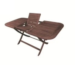 EASY Τραπέζι Επεκτ/νο Πτυσ/νο 120+40x80 H.74εκ Ξύλο Acacia