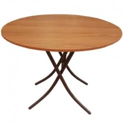 Τραπέζι Πτυσσόμενο Μεταλλικό Μελαμίνης Φ80x60/73.5εκ