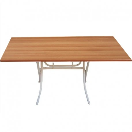 Τραπέζι Πτυσσόμενο Μεταλλικό Μελαμίνης 120x80x73.5εκ 1 Τραπέζι Πτυσσόμενο Μεταλλικό Μελαμίνης 120x80x73.5εκ