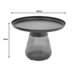 Τραπέζια σαλονιού Kunlo Inart σετ 2τεμ μαύρο μέταλλο-μαύρο γυαλί 13 Τραπέζια σαλονιού Kunlo Inart σετ 2τεμ μαύρο μέταλλο-μαύρο γυαλί -Vougioukas trapezia salonioi kunlo inart set 2tem mairo metallo mairo giali 6