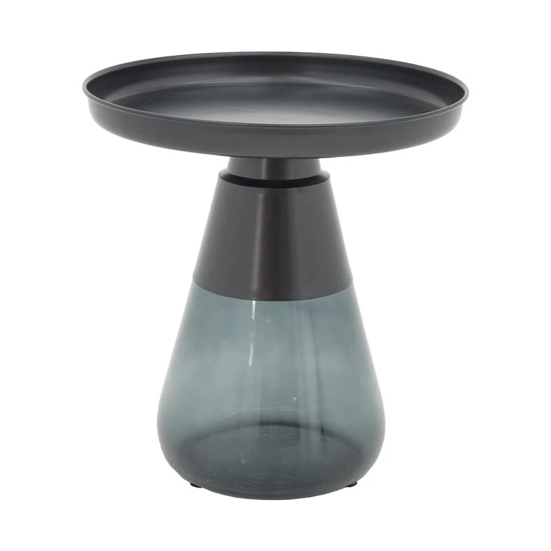 Τραπέζια σαλονιού Kunlo Inart σετ 2τεμ μαύρο μέταλλο-μαύρο γυαλί 1 Τραπέζια σαλονιού Kunlo Inart σετ 2τεμ μαύρο μέταλλο-μαύρο γυαλί