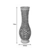 Βάζο Gucre Inart ξύλο-rattan Pe σε φυσική απόχρωση Φ25x70εκ