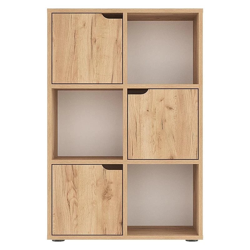 Βιβλιοθήκη Bookel Pakoworld μελαμίνης σε Oak απόχρωση 59.5x27.5x89εκ 3 Βιβλιοθήκη Bookel Pakoworld μελαμίνης σε Oak απόχρωση 59.5x27.5x89εκ - Image 3