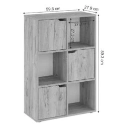 Βιβλιοθήκη Bookel Pakoworld μελαμίνης σε Oak απόχρωση 59.5x27.5x89εκ 9 Βιβλιοθήκη Bookel Pakoworld μελαμίνης σε Oak απόχρωση 59.5x27.5x89εκ -Vougioukas vivliothiki bookel pakoworld melaminis se oak apochrosi 59 5 27 5 89ek 4