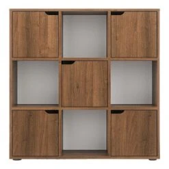 Βιβλιοθήκη Bookel Pakoworld σε καρυδί απόχρωση 88.5x27.5x89.3εκ -Vougioukas vivliothiki bookel pakoworld se karithi apochrosi 88 5 27 5 89 3ek 2