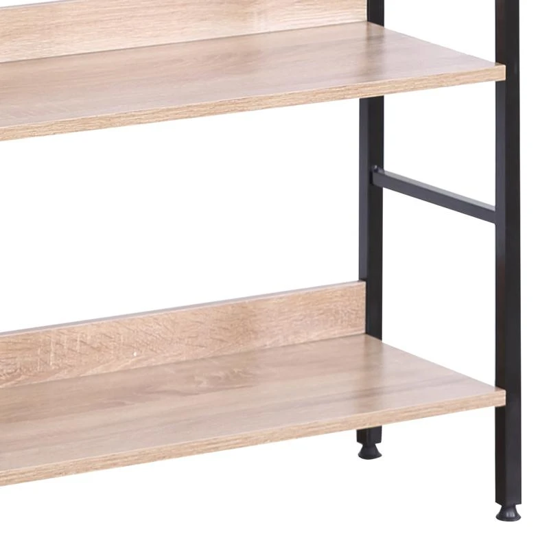 Βιβλιοθήκη Elbo Pakoworld φυσικό-μαύρο μέταλλο 60x28x160εκ 4 Βιβλιοθήκη Elbo Pakoworld φυσικό-μαύρο μέταλλο 60x28x160εκ - Image 4