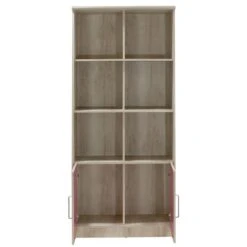 Βιβλιοθήκη παιδική σύνθετη Looney Pakoworld χρώμα Castillo-ροζ 80,5x36,5x183,5εκ -Vougioukas vivliothiki paithiki sintheti looney pakoworld chroma castillo roz 805 365 1835ek 3