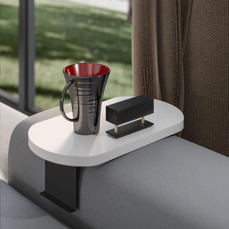 Βοηθητικό τραπεζάκι Linea Pakoworld σε λευκή απόχρωση με μαύρα μεταλλικά πόδια 20x35x10εκ 1 Βοηθητικό τραπεζάκι Linea Pakoworld σε λευκή απόχρωση με μαύρα μεταλλικά πόδια 20x35x10εκ