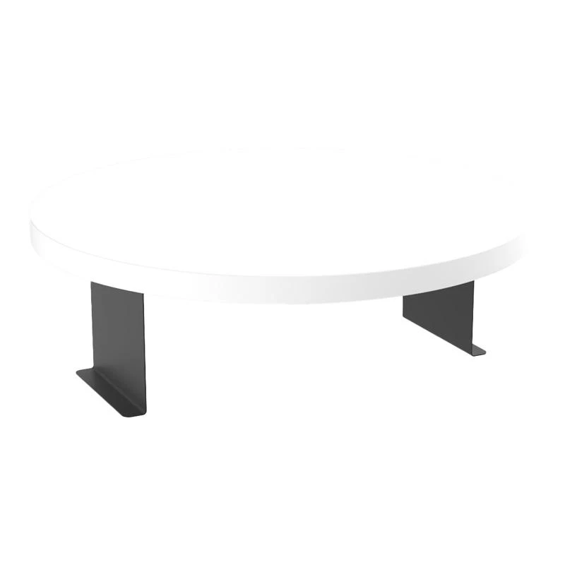 Βοηθητικό τραπεζάκι Linea Pakoworld σε λευκή απόχρωση με μαύρα μεταλλικά πόδια Φ35,5x5εκ 2 Βοηθητικό τραπεζάκι Linea Pakoworld σε λευκή απόχρωση με μαύρα μεταλλικά πόδια Φ35,5x5εκ - Image 2