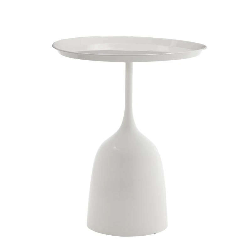 Βοηθητικό τραπέζι Agrile Inart λευκό μέταλλο Φ50x60εκ 3 Βοηθητικό τραπέζι Agrile Inart λευκό μέταλλο Φ50x60εκ - Image 3