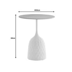 Βοηθητικό τραπέζι Kousien Inart λευκό Sintered Stone Φ50x60εκ 7 Βοηθητικό τραπέζι Kousien Inart λευκό Sintered Stone Φ50x60εκ -Vougioukas voithitiko trapezi kousien inart leiko sintered stone ph50 60ek 3