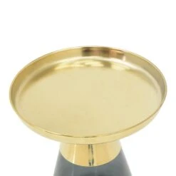 Βοηθητικό τραπέζι Kunlo Inart χρυσό χρώμιο-μαύρο γυαλί Φ50x53.5εκ 7 Βοηθητικό τραπέζι Kunlo Inart χρυσό χρώμιο-μαύρο γυαλί Φ50x53.5εκ -Vougioukas voithitiko trapezi kunlo inart chriso chromio mairo giali ph50 53 5ek 2