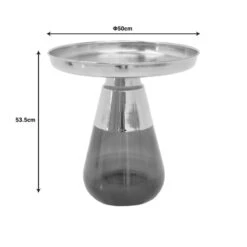 Βοηθητικό τραπέζι Kunlo Inart χρυσό χρώμιο-μαύρο γυαλί Φ50x53.5εκ 9 Βοηθητικό τραπέζι Kunlo Inart χρυσό χρώμιο-μαύρο γυαλί Φ50x53.5εκ -Vougioukas voithitiko trapezi kunlo inart chriso chromio mairo giali ph50 53 5ek 4