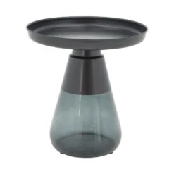 Βοηθητικό τραπέζι Kunlo Inart μαύρο μέταλλο-μαύρο γυαλί Φ50x53.5εκ 6 Βοηθητικό τραπέζι Kunlo Inart μαύρο μέταλλο-μαύρο γυαλί Φ50x53.5εκ -Vougioukas voithitiko trapezi kunlo inart mairo metallo mairo giali ph50 53 5ek 2