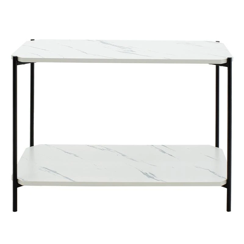 Βοηθητικό τραπέζι Mara MDF λευκό μαρμάρου-μαύρο 80x40x55cm 4 Βοηθητικό τραπέζι Mara MDF λευκό μαρμάρου-μαύρο 80x40x55cm - Image 4