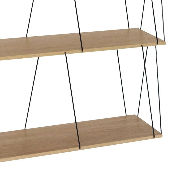 Βοηθητικό τραπέζι-ραφιέρα Tars Pakoworld Oak-μαύρο 80x30x69.2εκ 2 Βοηθητικό τραπέζι-ραφιέρα Tars Pakoworld Oak-μαύρο 80x30x69.2εκ - Image 2