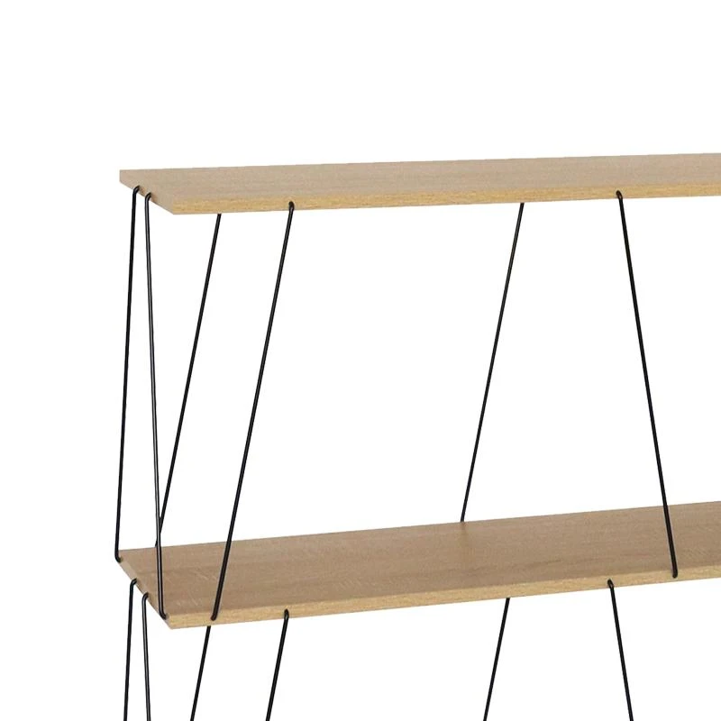 Βοηθητικό τραπέζι-ραφιέρα Tars Pakoworld Oak-μαύρο 80x30x69.2εκ 1 Βοηθητικό τραπέζι-ραφιέρα Tars Pakoworld Oak-μαύρο 80x30x69.2εκ