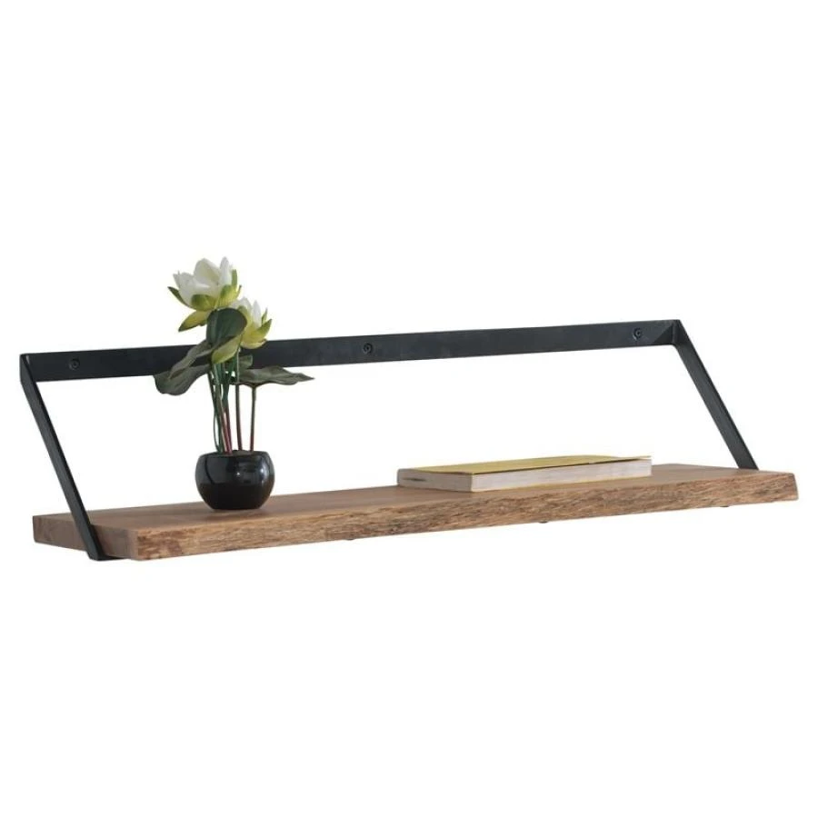 WALL-1 Ράφι Τοίχου 80x25x20εκ Μέταλλο Βαφή Μαύρο, Ξύλο Ακακία Φυσικό 1 WALL-1 Ράφι Τοίχου 80x25x20εκ Μέταλλο Βαφή Μαύρο, Ξύλο Ακακία Φυσικό