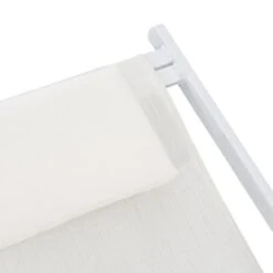 ΣΕΖΛΟΝΓΚ ΕΠΑΓΓΕΛΜΑΤΙΚΗ KEA HM5076.04 ΑΛΟΥΜΙΝΙΟ & TEXTILENE ΛΕΥΚΟ 59,5x102,5x94Υεκ -Vougioukas xaplwstres saiz long 4