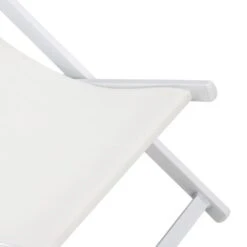 ΣΕΖΛΟΝΓΚ ΕΠΑΓΓΕΛΜΑΤΙΚΗ KEA HM5076.04 ΑΛΟΥΜΙΝΙΟ & TEXTILENE ΛΕΥΚΟ 59,5x102,5x94Υεκ -Vougioukas xaplwstres saiz long 6