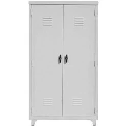 Ντουλάπα Χώρισμα Μεταλλική Γαλβανισμένη Δίφυλλη 90x45x195εκ