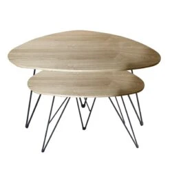 Σετ Ζιγκόν Σαλονιού Hague MDF 2τμχ 116x66x45εκ